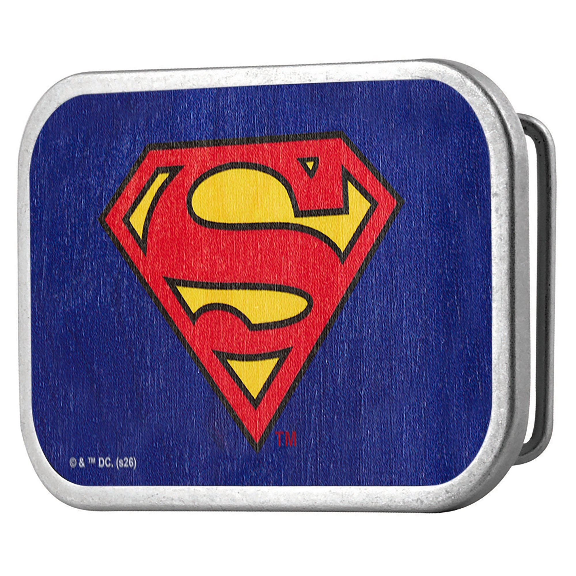 Superman Framed FCWood Blue - Matte Rock Star Buckle