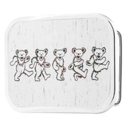 Dancing Bears GW White - Matte Rock Star Buckle Belt Buckles Grateful Dead