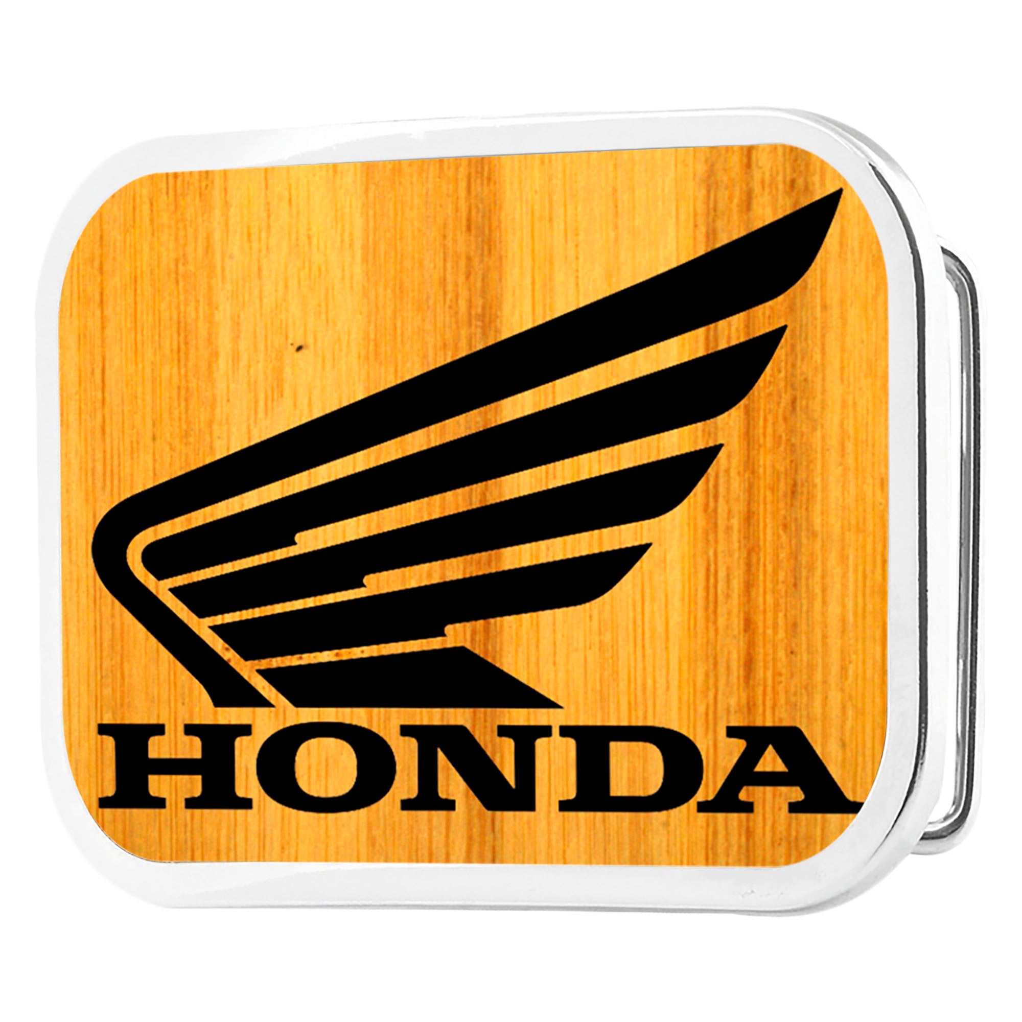 HONDA Motorcycle Framed Reverse GW Black - Matte Rock Star Buckle Belt Buckles Honda Motorsports