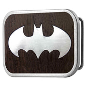 Batman Framed Marquetry Black Walnut/Metal - Matte Rock Star Buckle Belt Buckles DC Comics