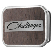 CHALLENGER Script Framed Marquetry Black Walnut/Metal - Matte Rock Star Buckle Belt Buckles Dodge