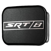SRT-8 Logo Framed Reverse Brushed - Black Rock Star Buckle Belt Buckles Dodge