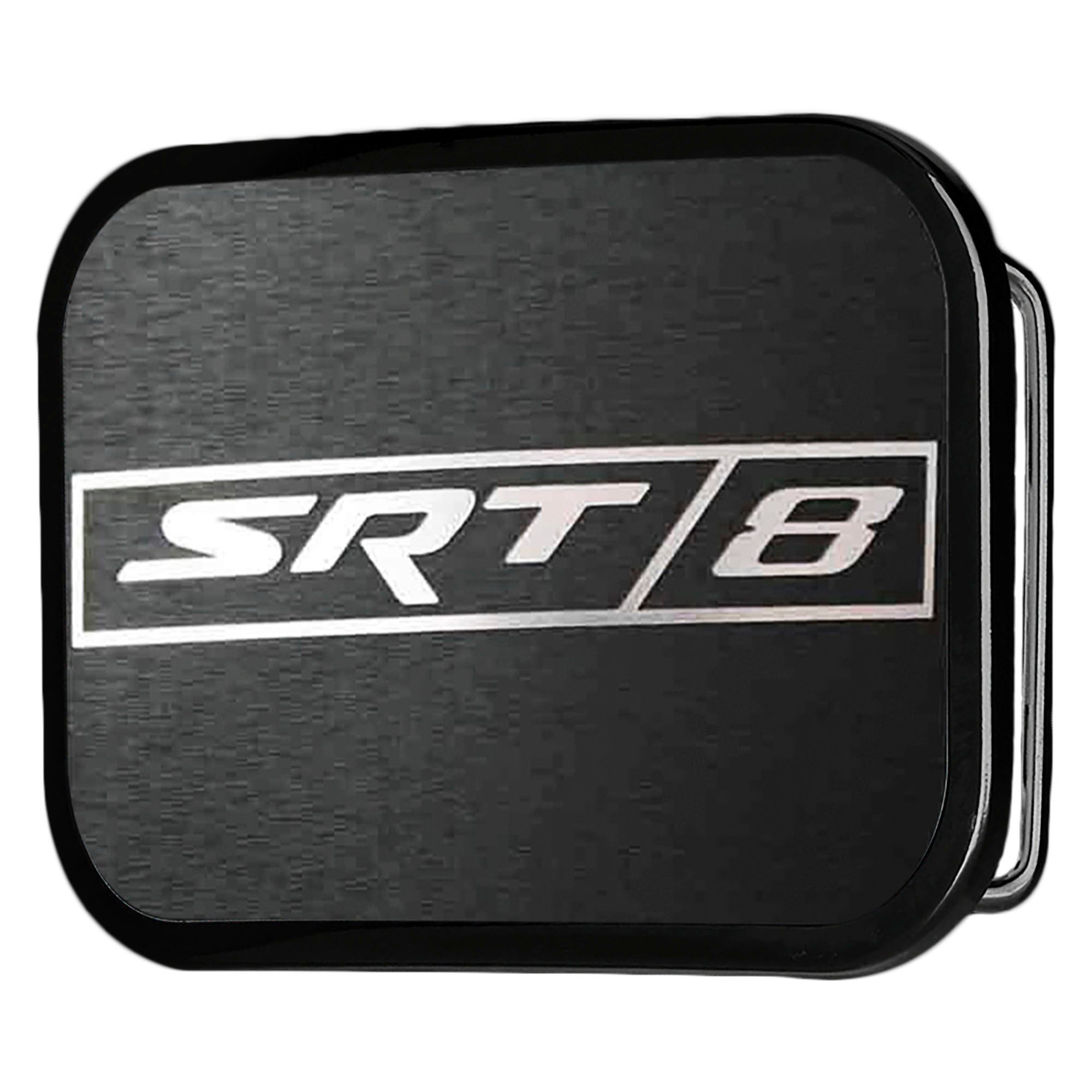 SRT-8 Logo Framed Reverse Brushed - Black Rock Star Buckle