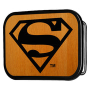 Superman Logo Reversed GW Black - Matte Rock Star Buckle Belt Buckles DC Comics
