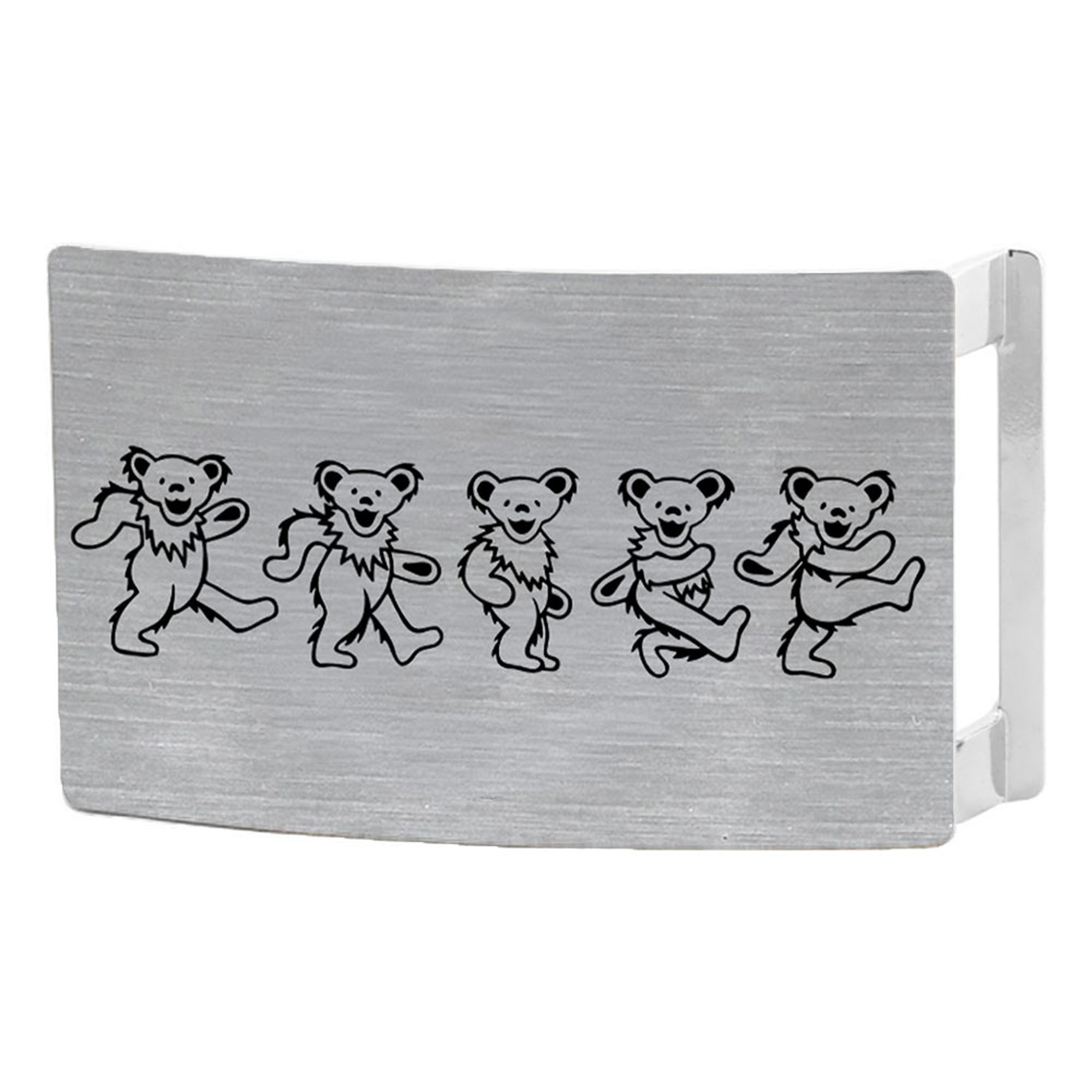 Dancing Bears Rock Star Buckle - Brushed Silver