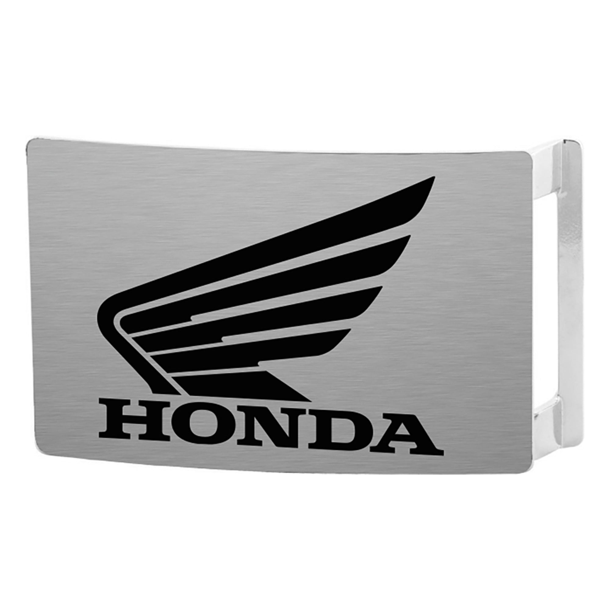 HONDA Motorcycle Star Buckle - Brushed Silver/Black Belt Buckles Honda Motorsports