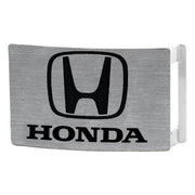 Honda Rock Star Buckle - Brushed Silver/Black Belt Buckles Honda