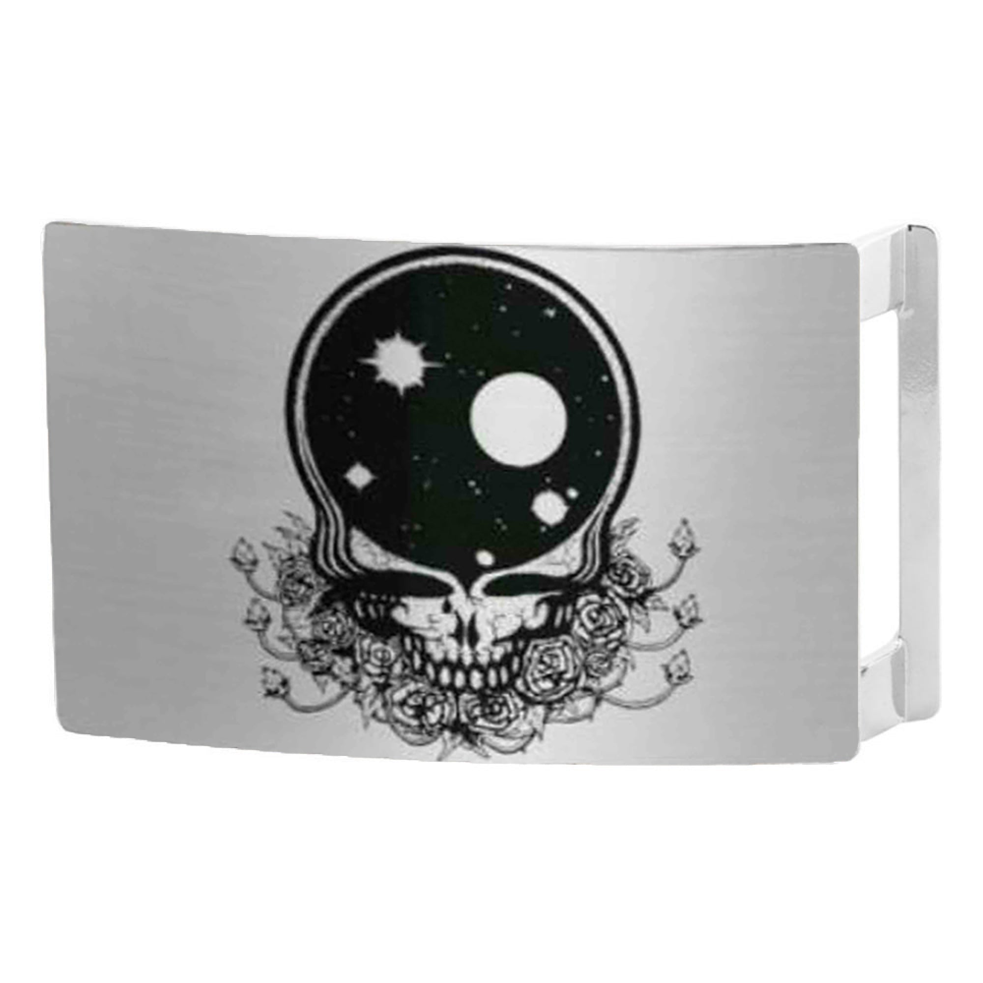 Space Your Face Rock Star Buckle - Brushed Silver