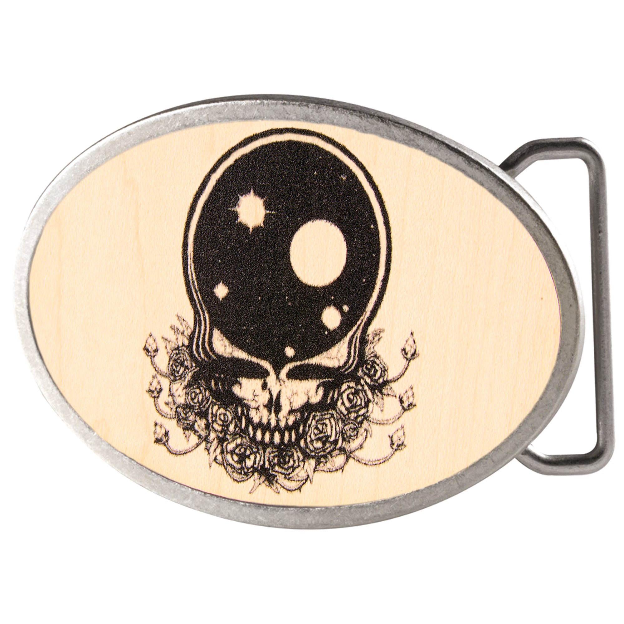 Space Your Face FCWood Natural/Black - Matte Oval Rock Star Buckle