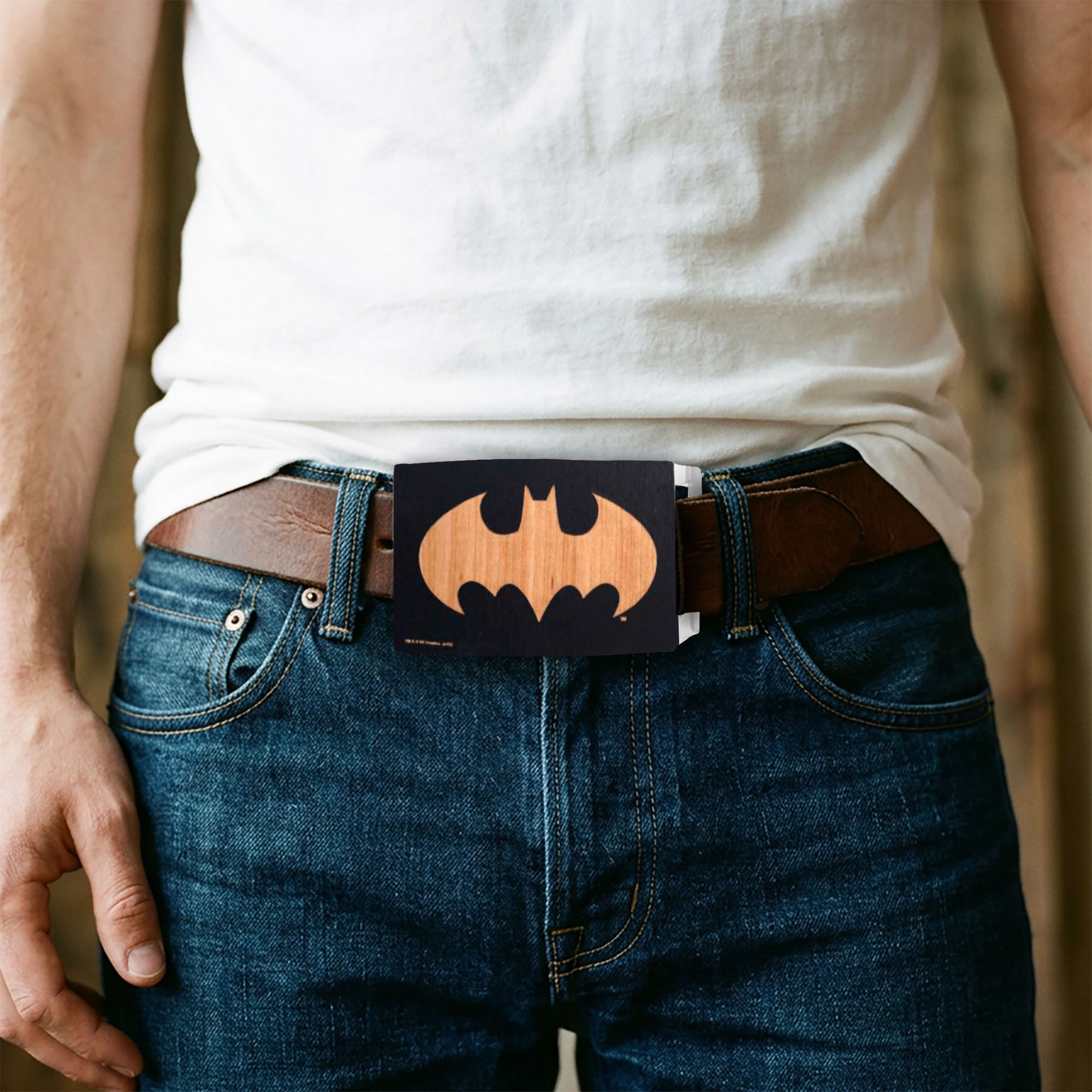 Batman Rock Star Buckle - GW Black Belt Buckles DC Comics