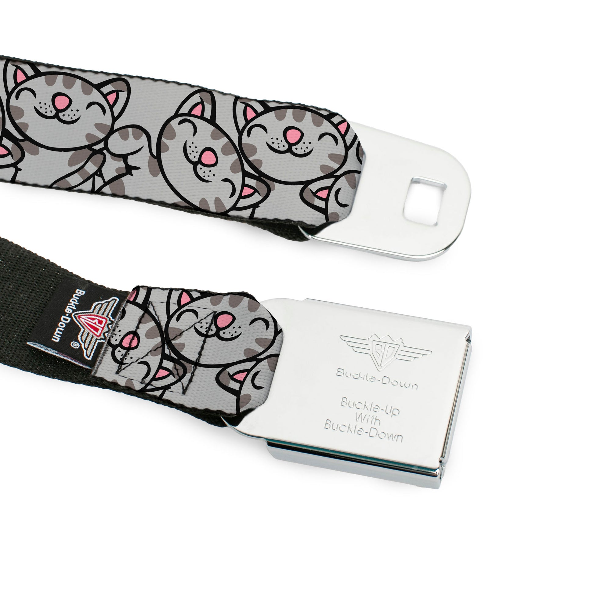 THE BIG BANG THEORY Full Color Black White Red Seatbelt Belt - Soft Kitty Poses Webbing Seatbelt Belts The Big Bang Theory