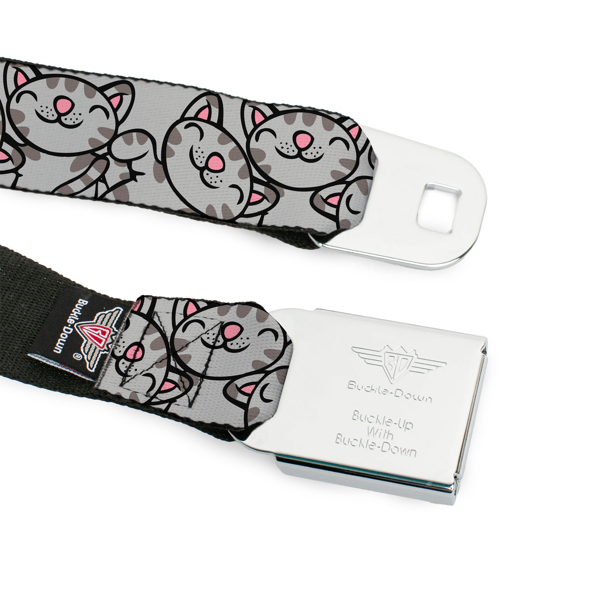 THE BIG BANG THEORY Full Color Black White Red Seatbelt Belt - Soft Kitty Poses Webbing Seatbelt Belts The Big Bang Theory