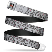 THE BIG BANG THEORY Full Color Black White Red Seatbelt Belt - Soft Kitty Poses Webbing Seatbelt Belts The Big Bang Theory