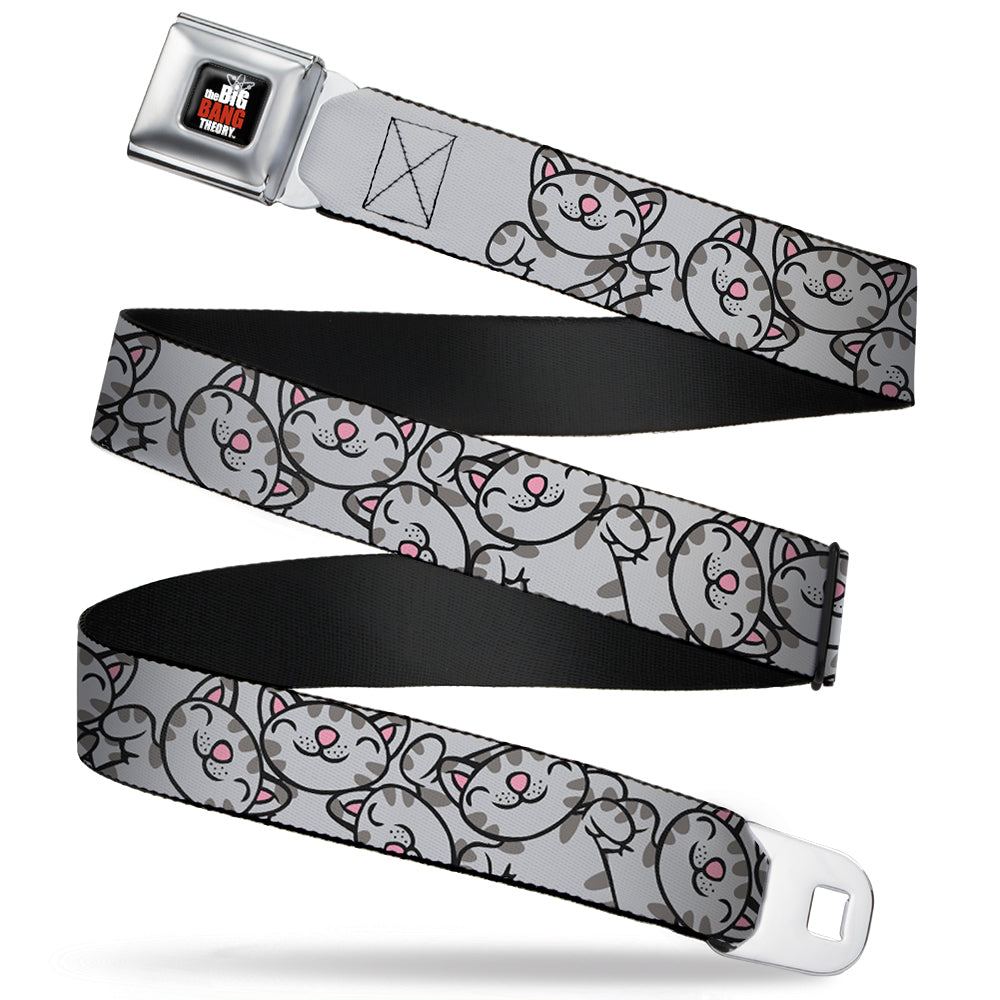 THE BIG BANG THEORY Full Color Black White Red Seatbelt Belt - Soft Kitty Poses Webbing Seatbelt Belts The Big Bang Theory