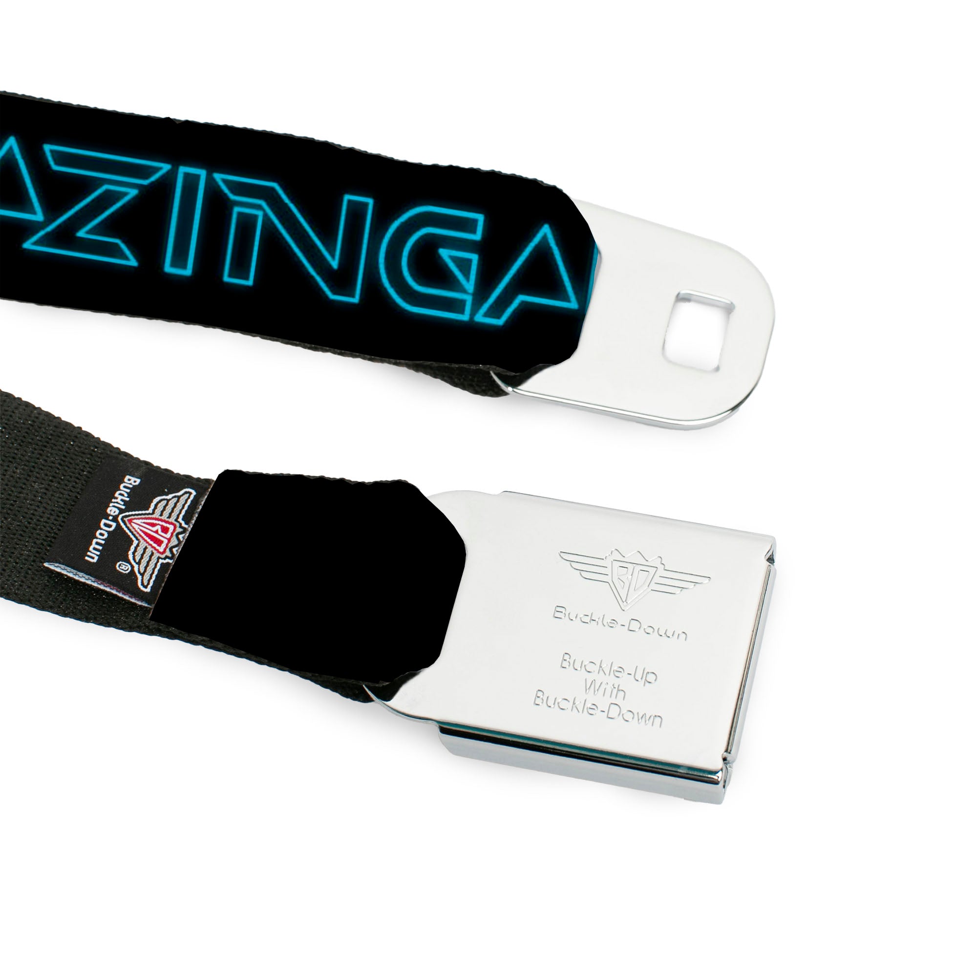 THE BIG BANG THEORY Full Color Black White Red Seatbelt Belt - Sheldon/BAZINGA! Black/Blue Glow Webbing Seatbelt Belts The Big Bang Theory