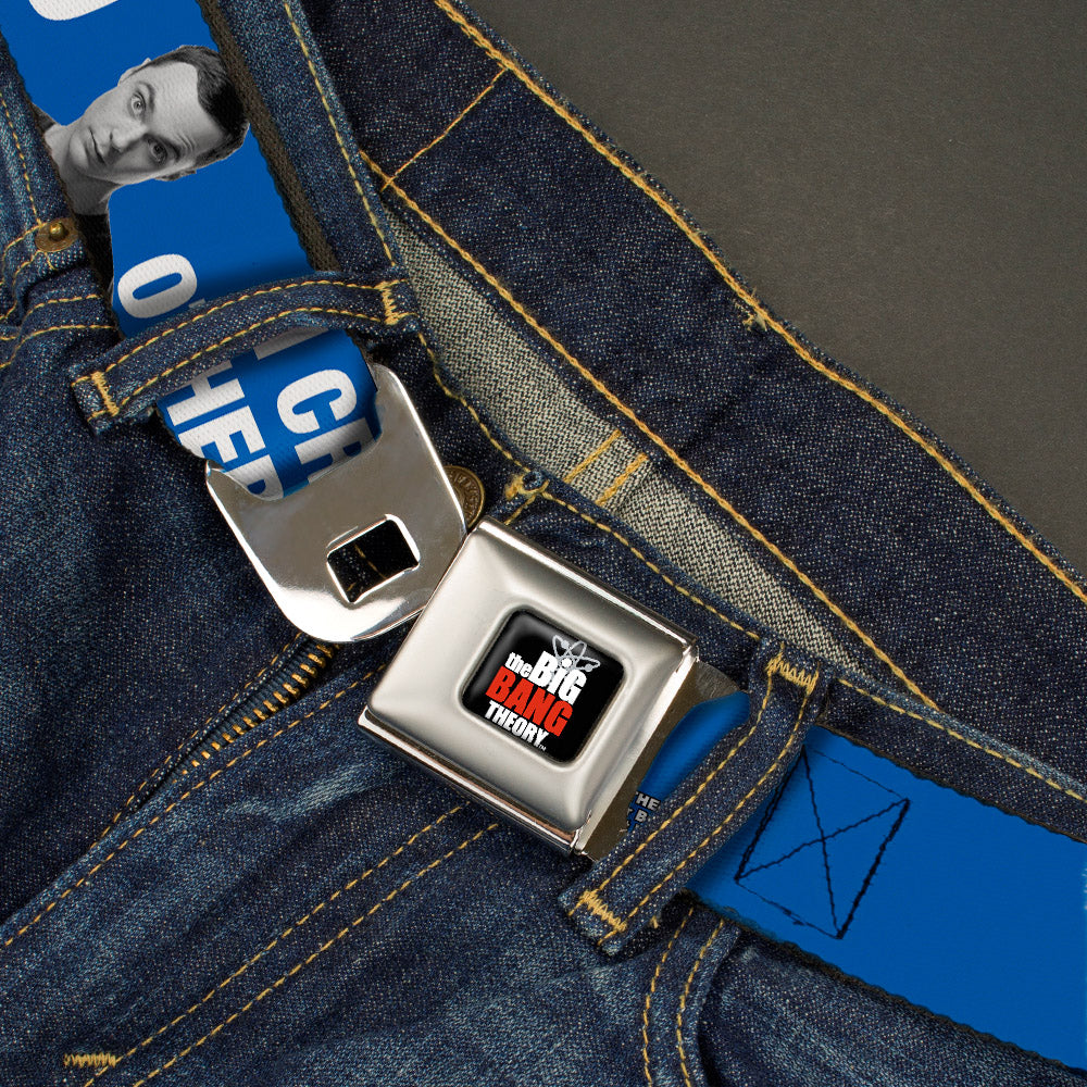 THE BIG BANG THEORY Full Color Black White Red Seatbelt Belt - Sheldon I CRY BECAUSE OTHERS ARE STUPID/THAT MAKES ME SAD Blue/White Webbing Seatbelt Belts The Big Bang Theory