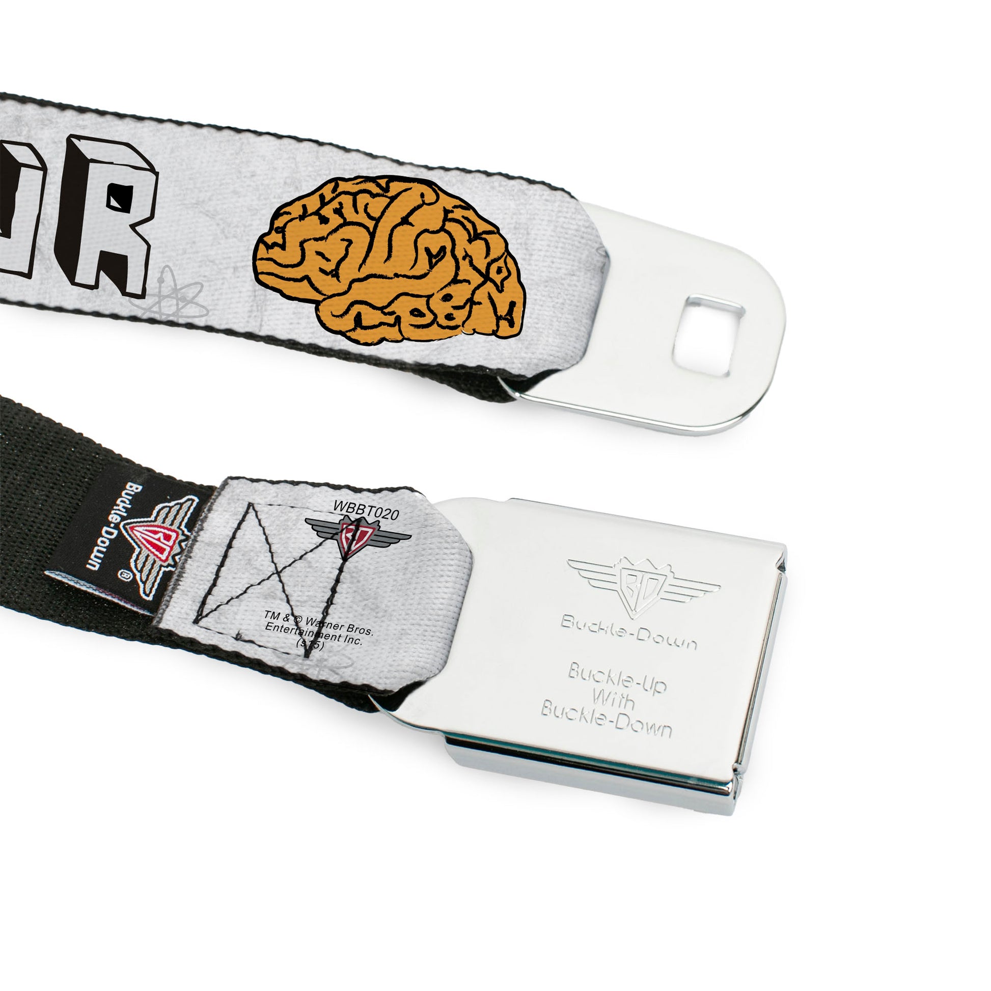 THE BIG BANG THEORY Full Color Black White Red Seatbelt Belt - I "HEART" YOUR "BRAIN" Sketch Webbing Seatbelt Belts The Big Bang Theory