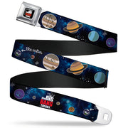 THE BIG BANG THEORY Full Color Black White Red Seatbelt Belt - THE BIG BANG THEORY Planets/Space Webbing Seatbelt Belts The Big Bang Theory