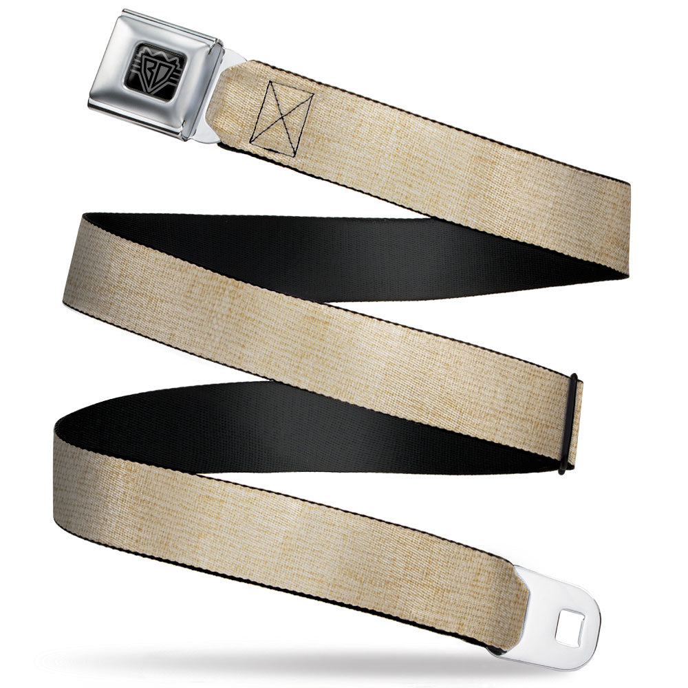 BD Wings Logo CLOSE-UP Full Color Black Silver Seatbelt Belt - Natural Hemp Webbing Seatbelt Belts Buckle-Down