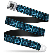 BD Wings Logo CLOSE-UP Full Color Black Silver Seatbelt Belt - $1 Bill X-Ray Webbing Seatbelt Belts Buckle-Down