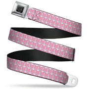 BD Wings Logo CLOSE-UP Full Color Black Silver Seatbelt Belt - Anchor2 Monogram Baby Pink/Baby Blue/White Webbing Seatbelt Belts Buckle-Down