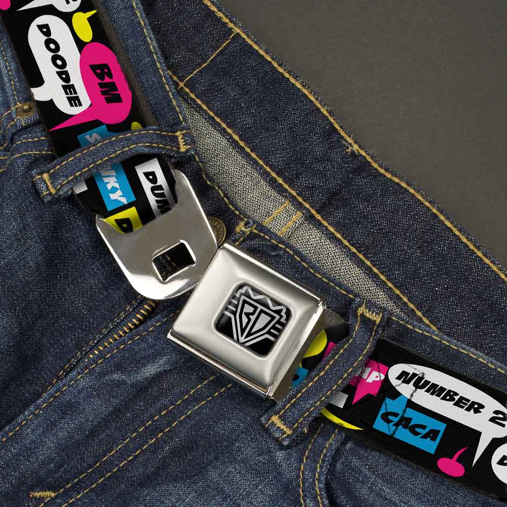 Seatbelt Belt - Crap Bubbles Seatbelt Belts Buckle-Down