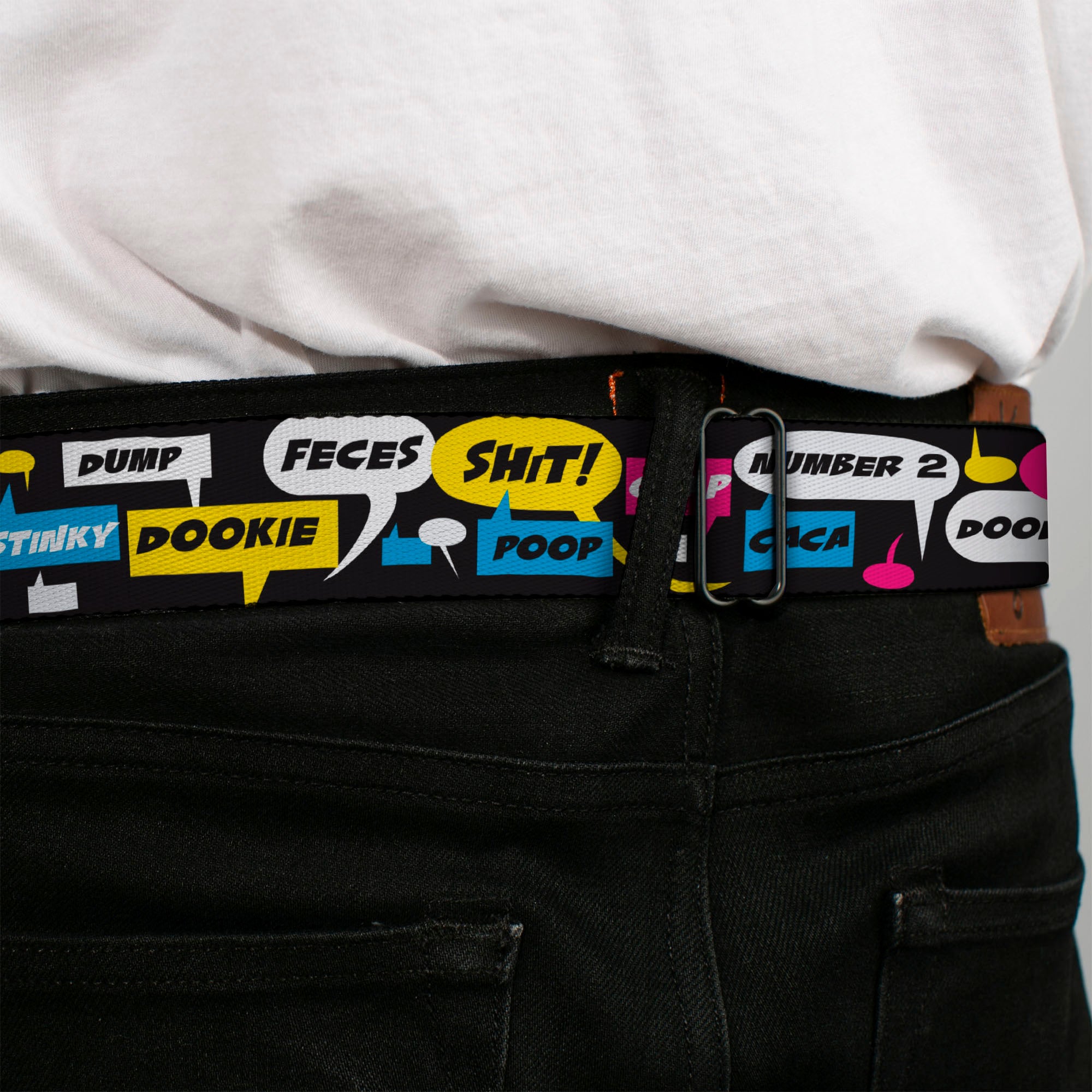 Seatbelt Belt - Crap Bubbles Seatbelt Belts Buckle-Down