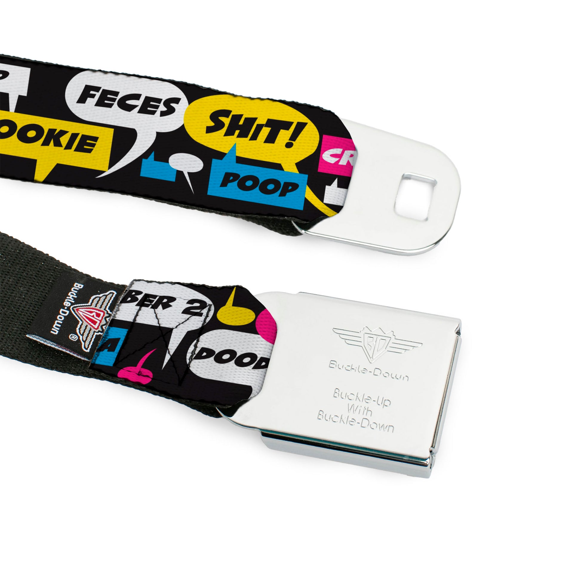 Seatbelt Belt - Crap Bubbles Seatbelt Belts Buckle-Down