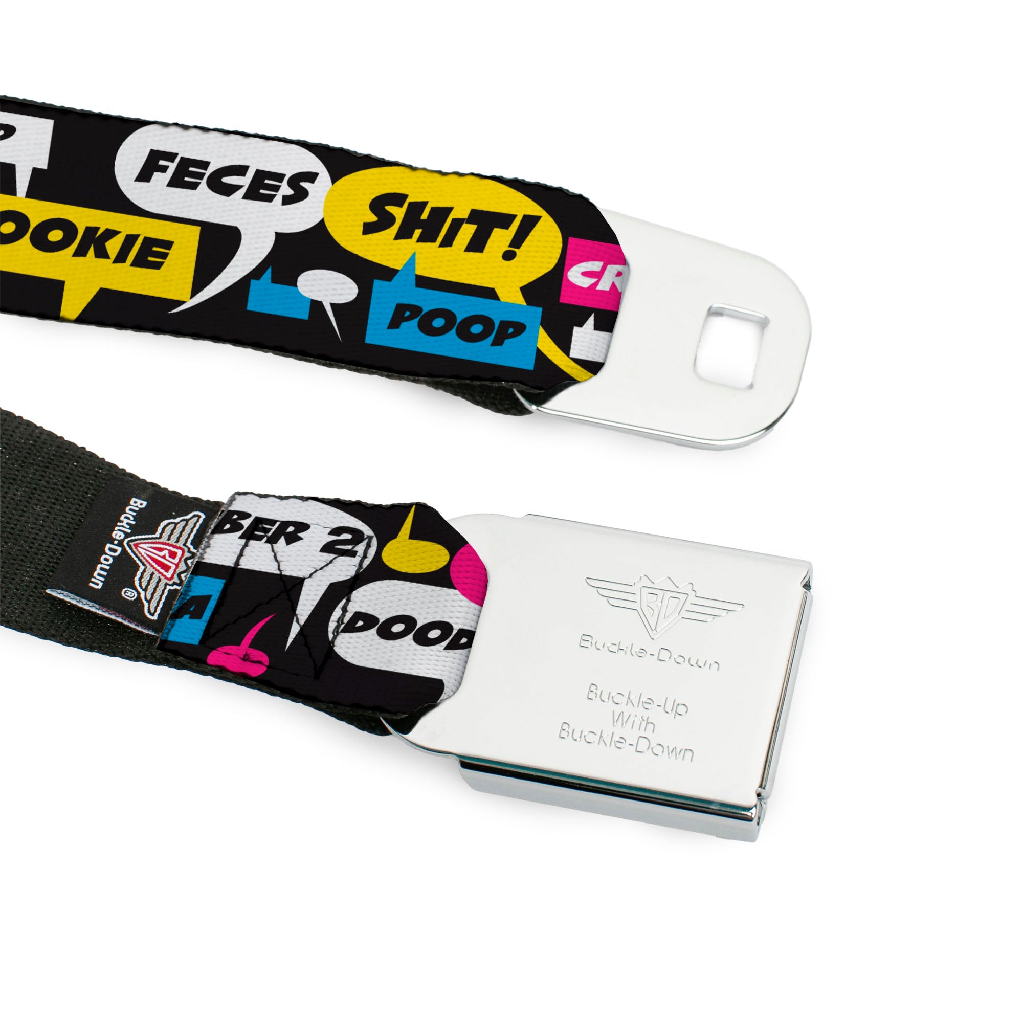 Seatbelt Belt - Crap Bubbles Seatbelt Belts Buckle-Down