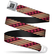 BD Wings Logo CLOSE-UP Full Color Black Silver Seatbelt Belt - Cupcake Wallpaper Webbing Seatbelt Belts Buckle-Down