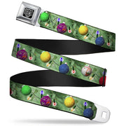 BD Wings Logo CLOSE-UP Full Color Black Silver Seatbelt Belt - Decorated Tree Webbing Seatbelt Belts Buckle-Down