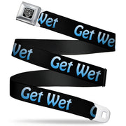 Seatbelt Belt - GET WET Black/Baby Blue Seatbelt Belts Buckle-Down