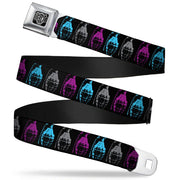 Seatbelt Belt - Grenades Black/Gray/Purple/Baby Blue Seatbelt Belts Buckle-Down