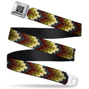 BD Wings Logo CLOSE-UP Full Color Black Silver Seatbelt Belt - Geometric4 Tan/Blue/Wine/Brown/Olive Webbing Seatbelt Belts Buckle-Down