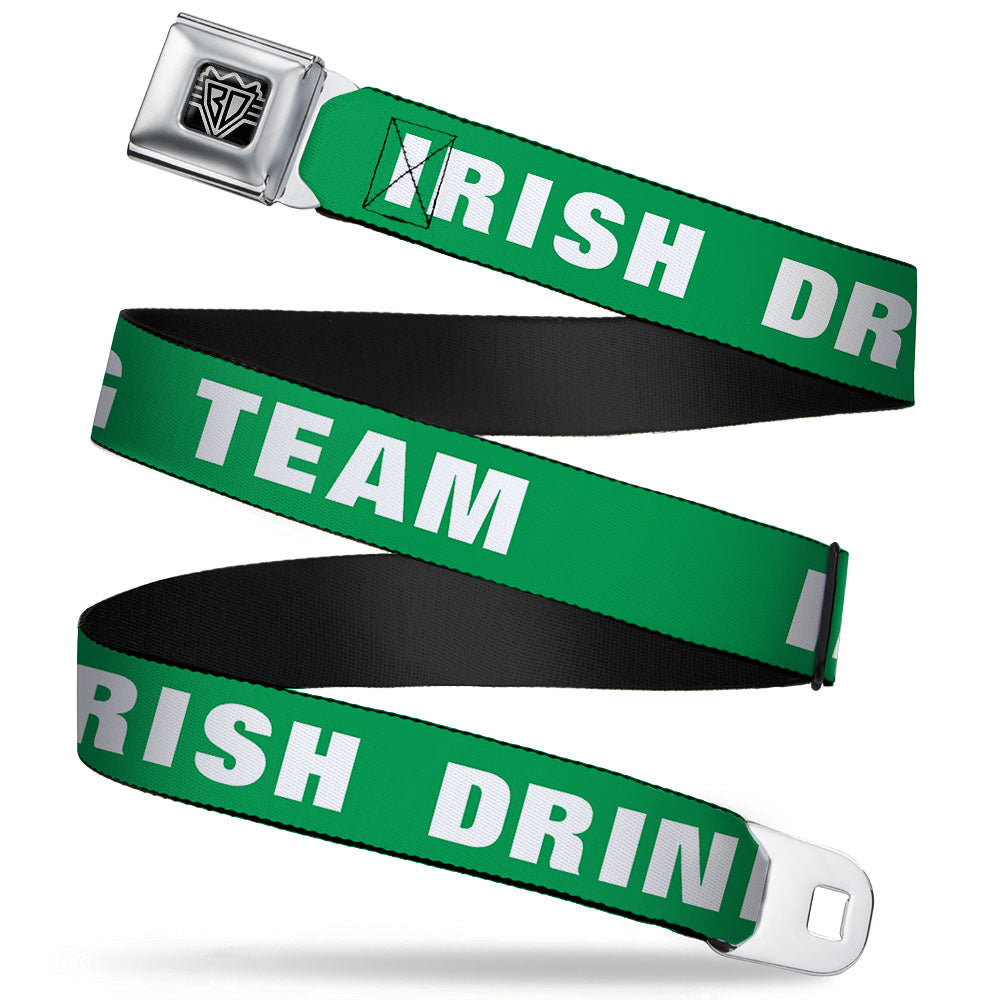 Seatbelt Belt - IRISH DRINKING TEAM Green/White Seatbelt Belts Buckle-Down
