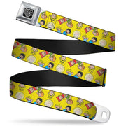 BD Wings Logo CLOSE-UP Full Color Black Silver Seatbelt Belt - Kid's in the Hood Webbing Seatbelt Belts Buckle-Down
