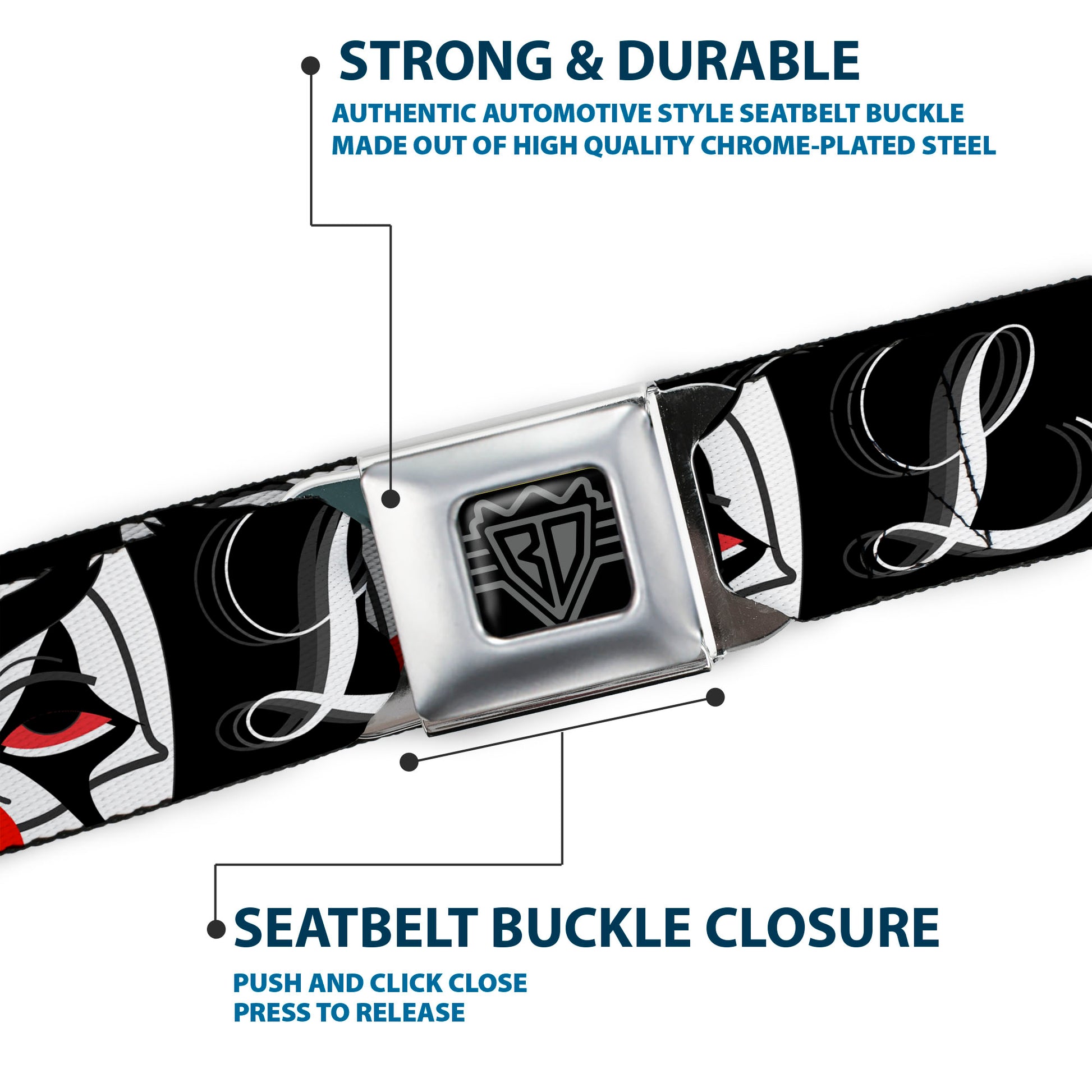 Seatbelt Belt - Loco Pro Clown Seatbelt Belts Buckle-Down