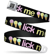 Seatbelt Belt - LICK ME Ice Cream Cones Seatbelt Belts Buckle-Down