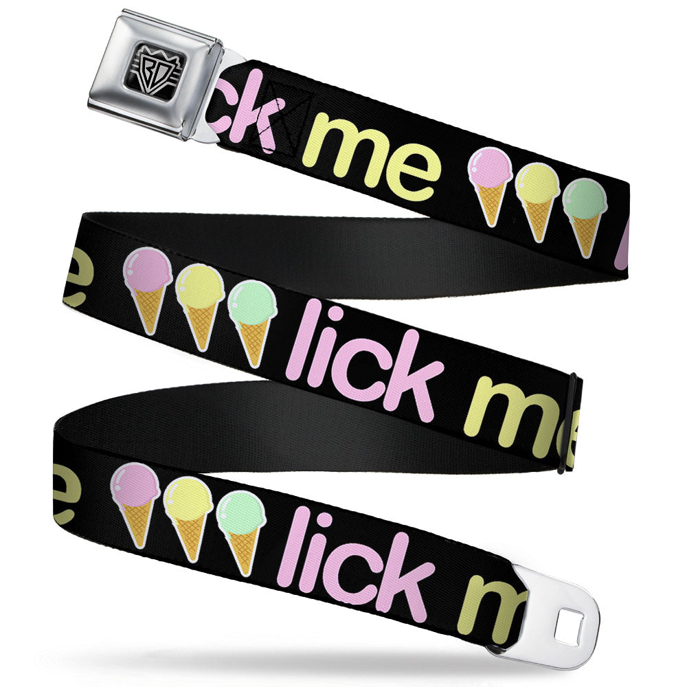 Seatbelt Belt - LICK ME Ice Cream Cones Seatbelt Belts Buckle-Down