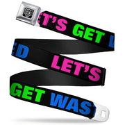 Seatbelt Belt - LET'S GET WASTED Black/Pink/Green/Blue Seatbelt Belts Buckle-Down