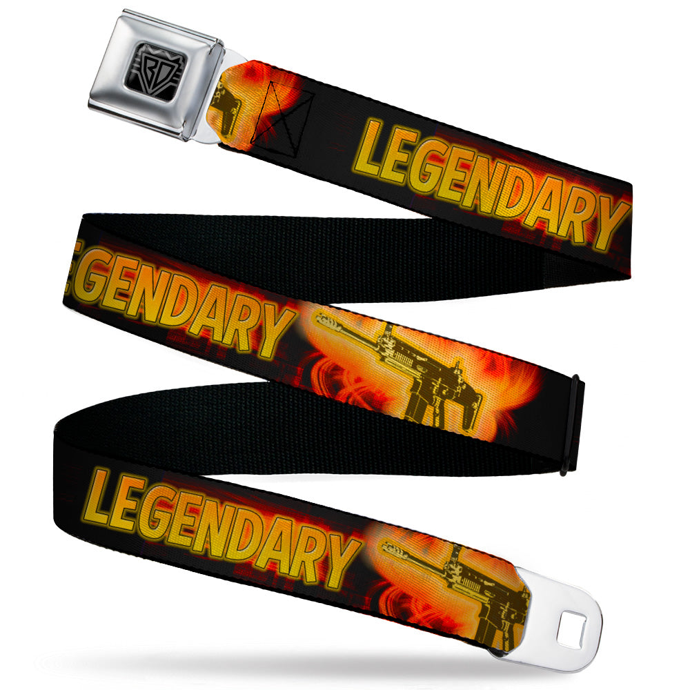Buckle-Down Seatbelt Belt - LEGENDARY - FN SCAR - Black/Orange/Red Seatbelt Belts Buckle-Down