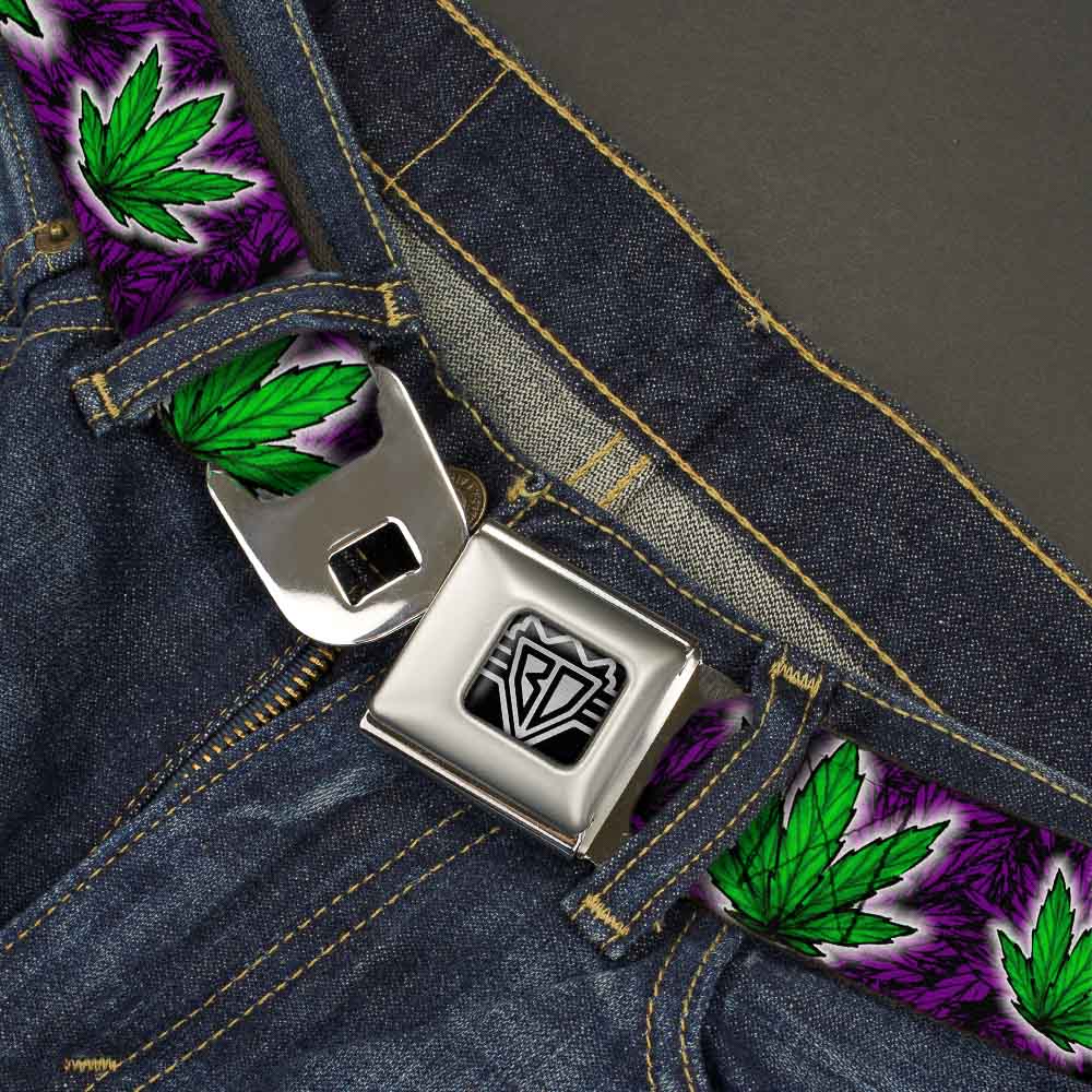 Seatbelt Belt - Marijuana Haze Purple Seatbelt Belts Buckle-Down