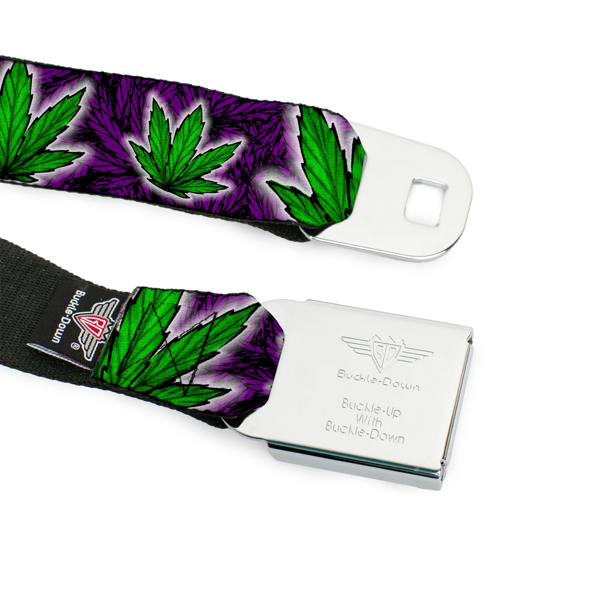 Seatbelt Belt - Marijuana Haze Purple Seatbelt Belts Buckle-Down