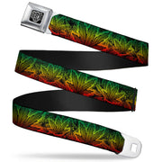 Seatbelt Belt - Marijuana Haze Rasta/Rasta Seatbelt Belts Buckle-Down