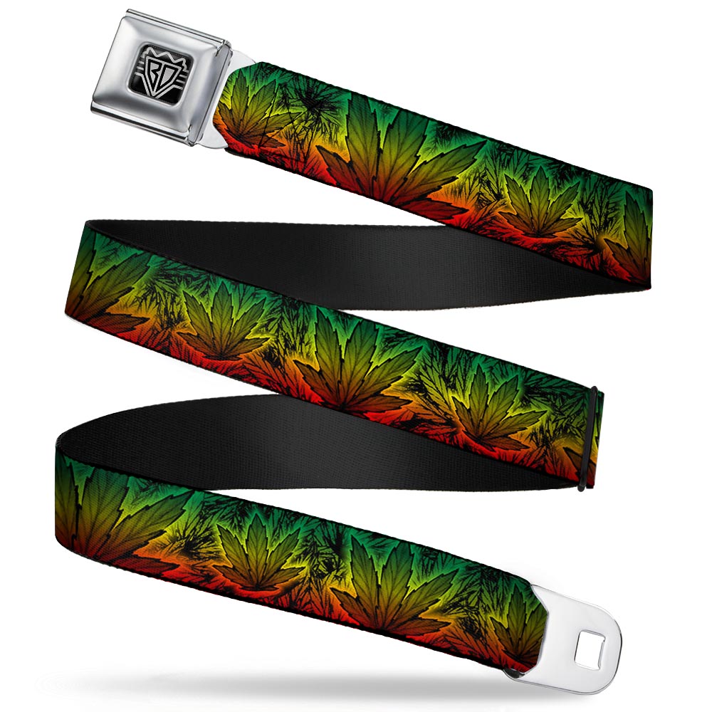 Seatbelt Belt - Marijuana Haze Rasta/Rasta Seatbelt Belts Buckle-Down