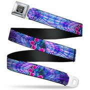 BD Wings Logo CLOSE-UP Full Color Black Silver Seatbelt Belt - TJ-Hummingbird Webbing Seatbelt Belts Tattoo Johnny