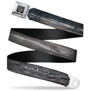 BD Wings Logo CLOSE-UP Full Color Black Silver Seatbelt Belt - TJ-Star Machine Webbing Seatbelt Belts Tattoo Johnny