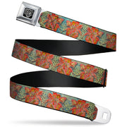 BD Wings Logo CLOSE-UP Full Color Black Silver Seatbelt Belt - TJ-Andrea Red Fairy 3 Webbing Seatbelt Belts Tattoo Johnny