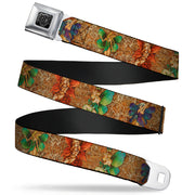 BD Wings Logo CLOSE-UP Full Color Black Silver Seatbelt Belt - TJ-Fairy Nail Biter Webbing Seatbelt Belts Tattoo Johnny