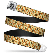 BD Wings Logo CLOSE-UP Full Color Black Silver Seatbelt Belt - Wallpaper1 Ogee Tan/Orange/Brown Webbing Seatbelt Belts Buckle-Down